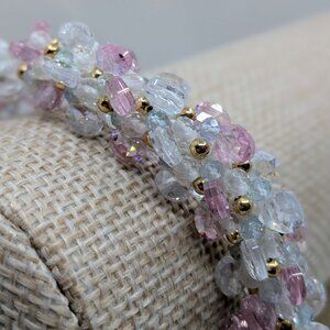Meredith Frederick Pink Beaded Bracelet